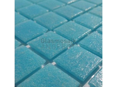 Mosaique de verre bleu clair